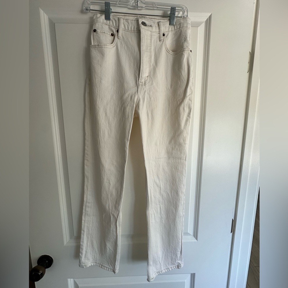 Abercrombie ankle straight ultra high rise jean